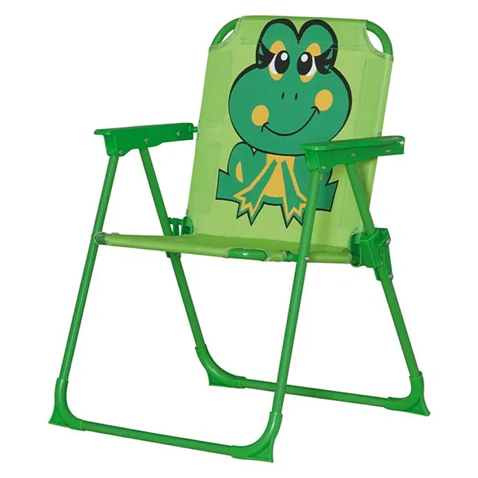 Siena Garden Froggy Kinder-Gartenmöbel-Set -  - Grüner Kinderstuhl mit Froschmotiv, ideal für Garten oder Camping. Bequemer und sicherer Sitzplatz für Kinder im Freien.