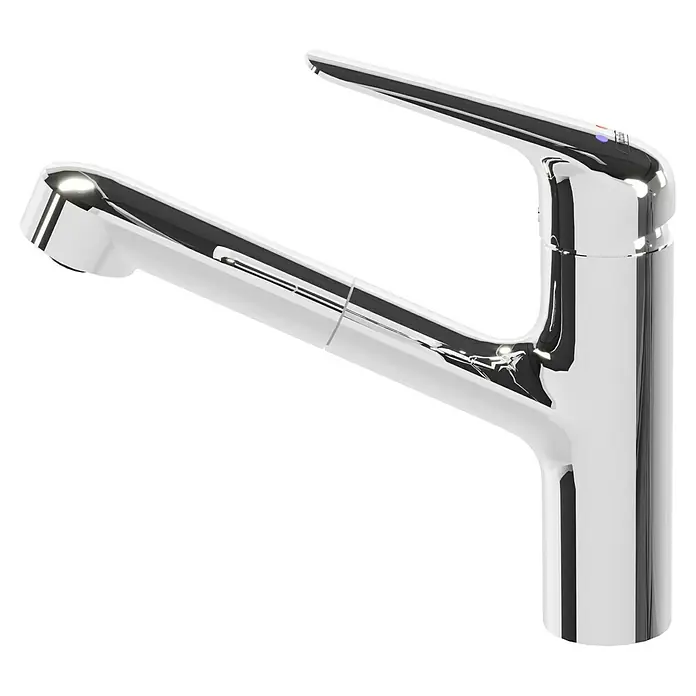 Hansgrohe Focus M41 Spültischarmatur Focus M42 - Chrom, Glänzend - Glänzender Wasserhahn mit modernem Design. Der Chrom-Wasserhahn besticht durch seine elegante Form und hohe Funktionalität.