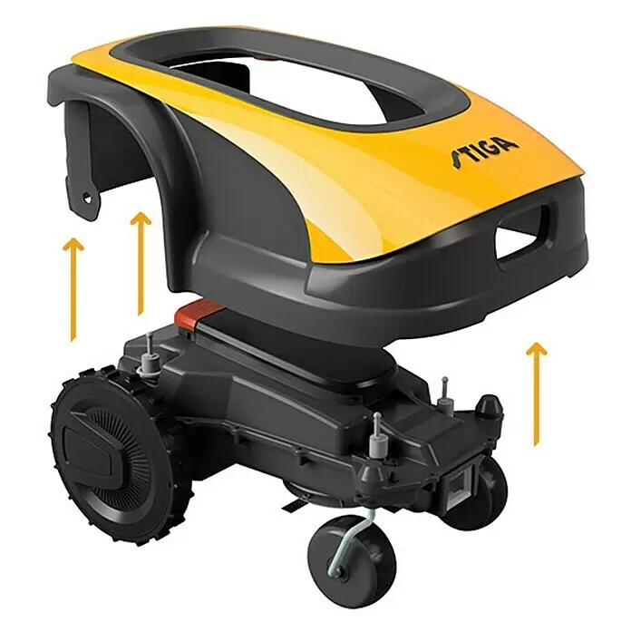 Stiga Mähroboter G 12001.200 m², Schnittbreite: 18 cm, Induktionsgestützte Navigation, Begrenzungskabel