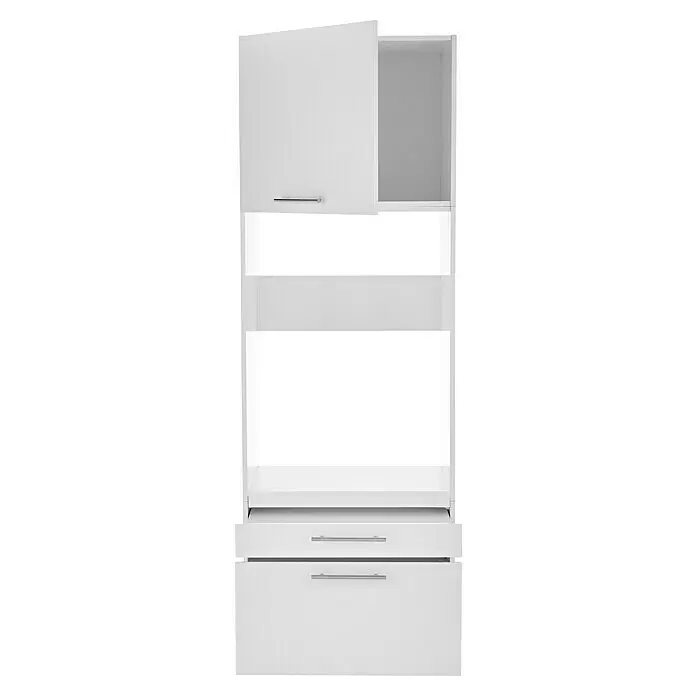 Respekta Waschmaschinenschrank ClaraL x B: 67,6 x 184,8 cm, Weiß, Mit zwei Waschmaschinenschränke & Hochschrank