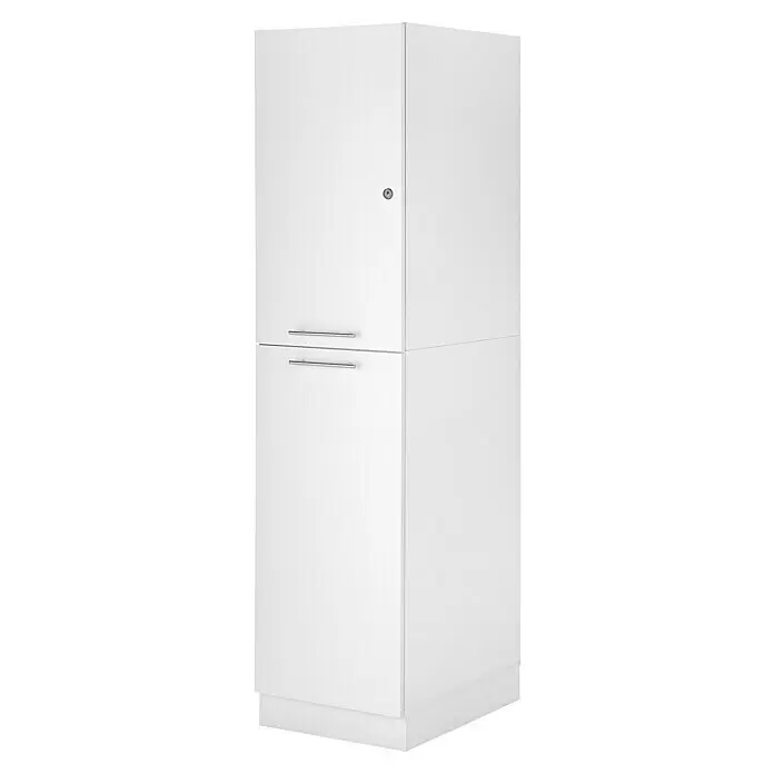 Respekta Waschmaschinenschrank ClaraL x B: 67,6 x 184,8 cm, Weiß, Mit zwei Waschmaschinenschränke & Hochschrank