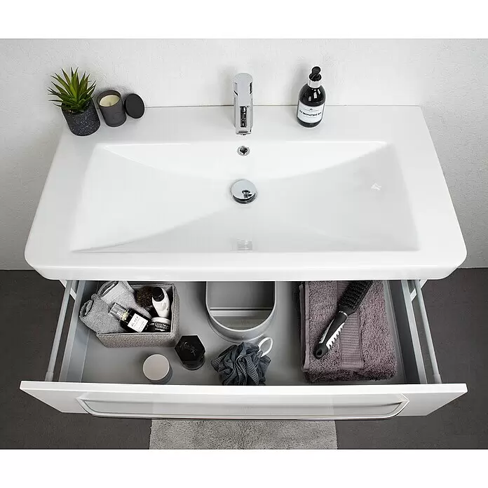Lanzet K2 Einbauwaschbecken94 x 48 cm, Weiß