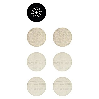 Bosch Expert Set brusnih mreža M480 (Promjer: 225 mm, 2 x P80/120/180, 1 x štitnik za brusnu ploču, 7 -dij.)