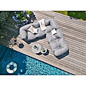 Sunfun Loungemöbel-Set modular mit Beistelltisch Envy (8 -tlg., Grau/Schwarz, 3 Ecken; 2 Mitten; 3 Tische) | BAUHAUS