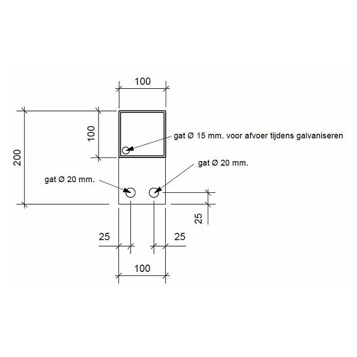 Gardendreams Bodenanker (Zwischenpfosten, Passend für: Aluminiumpfosten 11 × 11 cm) | BAUHAUS