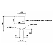 Gardendreams Bodenanker (Zwischenpfosten, Passend für: Aluminiumpfosten 11 × 11 cm) | BAUHAUS