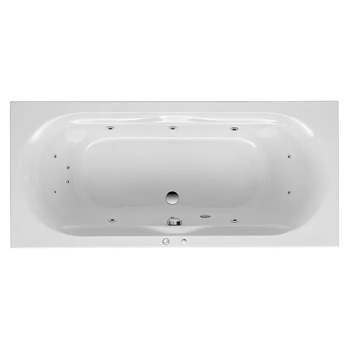 Ottofond Whirlpool Bali - 180 x 80 cm, Sanitäracryl, Weiß, Komfort - Ein elegantes, weißes Whirlpool mit integrierten Düsen für ein entspannendes Badeerlebnis. Das moderne Design fügt sich nahtlos in jedes Badezimmer ein.