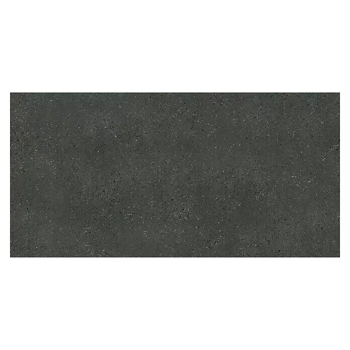 Beauflor PVC-Boden Meterware Themis - Steinoptik, Breite: 400 cm, Dunkelgrau - Dunkelgraue Terrazzo-Oberfläche mit farbigen Sprenkeln.