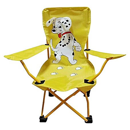 Campingstuhl Dalmatiner für Kinder (Gelb, Weiß, Klappbar)
