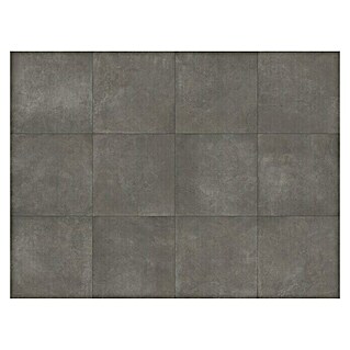 PVC-Bodenbelag Meterware Jupiter (Tile 23, Breite: 400 cm, Dunkelgrau)