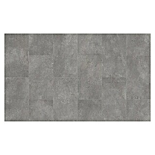 PVC-Bodenbelag Meterware Themis (Tile 04, Breite: 400 cm, Dunkelgrau)