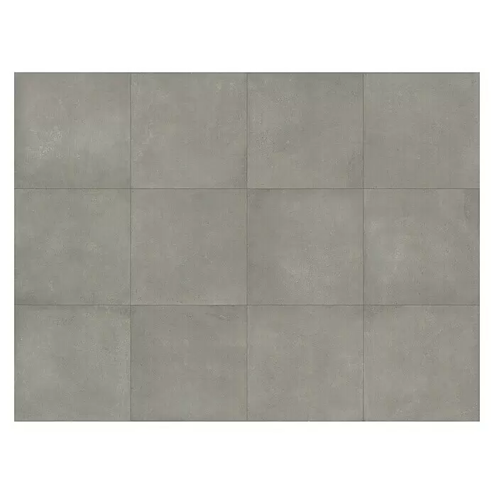 Beauflor PVC-Boden Meterware Jupiter - 400 cm, Grau, Tile 22 - Draufsicht