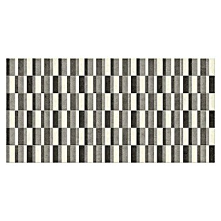 Beauflor PVC-Bodenbelag Meterware Calypso (Tile 04, Breite: 400 cm, Schwarz/Grau/Weiß)