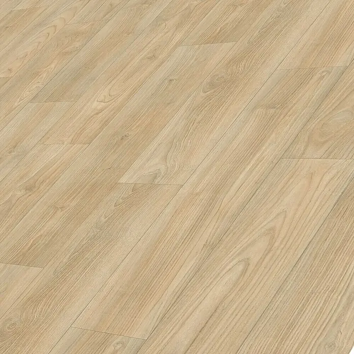 Beauflor PVC-Boden Meterware Athena400 cm, Wood 16, Hellbraun - Nahaufnahme eines Laminatbodens in hellem Holzdesign, ideal für moderne Wohnräume mit warmer Ausstrahlung und pflegeleichter Oberfläche.