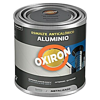 Oxiron Esmalte Anticalórico Aluminio (Aluminio, 250 ml, Brillante)