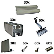 Absaar Befestigungs-Set (330 -tlg., Passend für: 15 Solarmodule) | BAUHAUS