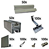 Absaar Befestigungs-Set (550 -tlg., Passend für: 25 Solarmodule) | BAUHAUS