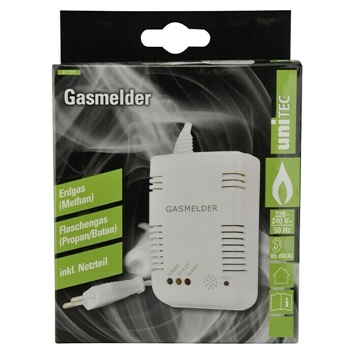 Gasmelder (30 x 57 x 150 mm, Alarmsignal: 85 dB)