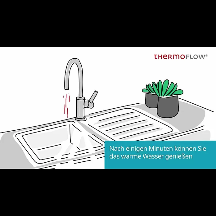 Thermoflow Warmwasserspeicher UT 5 mit Armatur Ovalis - 5 l, 2.000 W, Untertischmontage - UT5 Installationsvideo