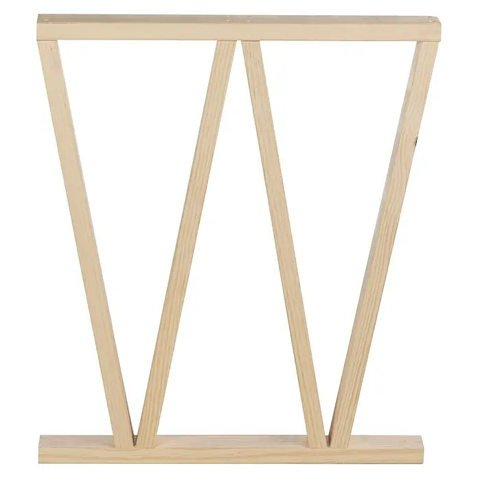 Astigarraga Pata para muebles Bok - L x An x Al: 5,8 x 64 x 75 cm, Natural, 2 posiciones - Inserto de botellero de madera para un almacenamiento elegante de sus botellas de vino. El diseño simple encaja bien en cualquier decoración.