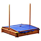 Dobar Sandkasten (117 x 117 x 117 cm, Holz, Höhenverstellbares Dach)