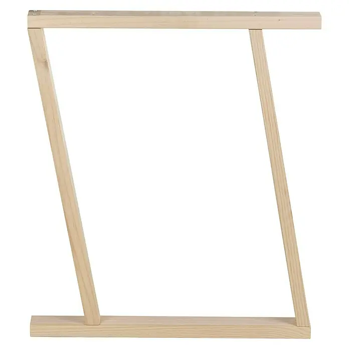 Astigarraga Pata para muebles Bok - L x An x Al: 5,8 x 64 x 75 cm, Natural, 4 posiciones - Marco de madera clara, ideal para tensar lienzos. El diseño simple resalta la obra de arte.