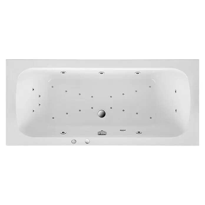 Ottofond Whirlpool Punta180 x 80 cm, Sanitäracryl, Weiß, Premium