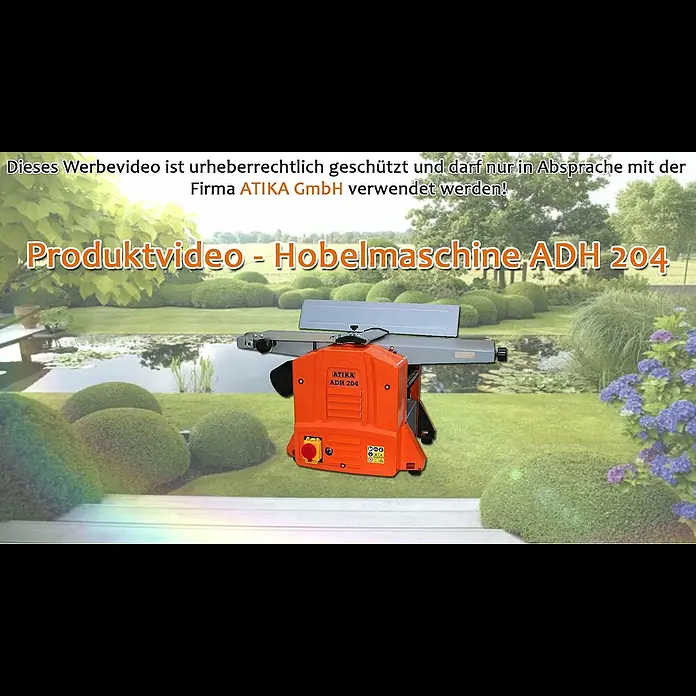 Atika Hobelmaschine ADH 204 - 1.500 W - ATIKA Produktfilm - Hobelmaschine ADH 204