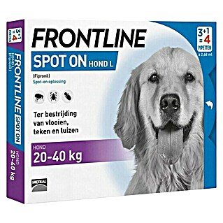 Frontline Ongedierte-Stop Tekenbestrijding Spot on pipetten (honden 20 - 40 kg) (Geschikt voor: Honden)