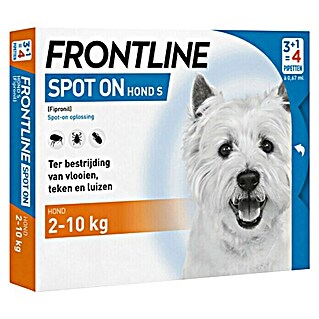 Frontline Ongedierte-Stop Tekenbestrijding Spot on pipetten (honden 2 - 10 kg) (Geschikt voor: Honden)