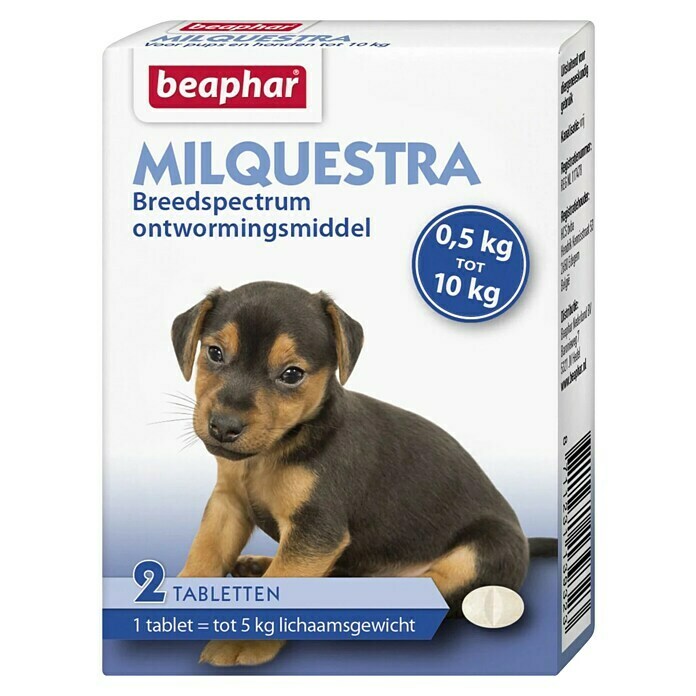 Afbeelding van Beaphar Ontwormingsmiddel Milq tabletten voor de pup Honden