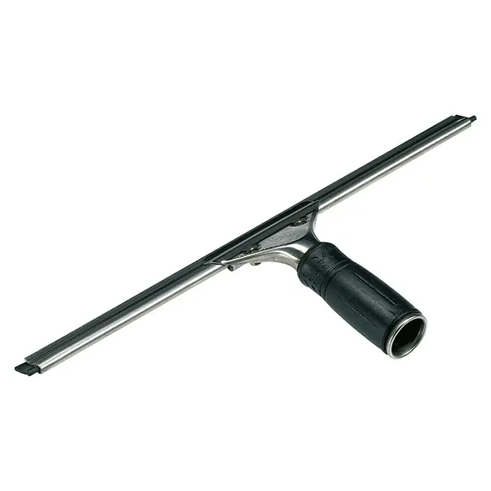 Unger Glasreinigungs-Set Pro Window Cleaning 4in1 Advanced Kit - 4 -tlg. - Dieser Bild zeigt einen Fensterabzieher, ein Werkzeug zum Reinigen von Fenstern mit einer Gummilippe und einem Griff.