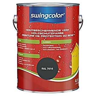 swingcolor Houtbeschermende verf Antracietgrijs (Antracietgrijs, 2,5 l, Zijdeglans)