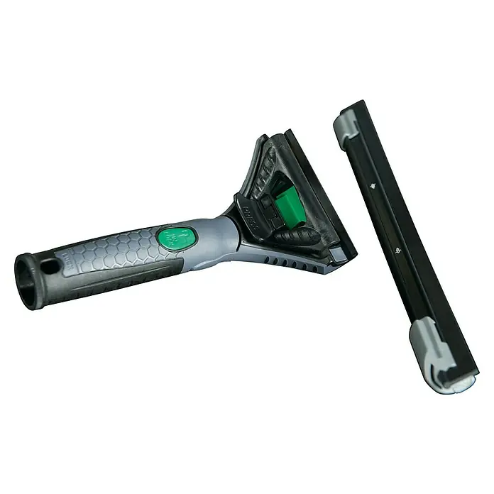 Unger ErgoTec Glasreinigungs-Set Ninja 4in1 Advanced Kid - 4 -tlg. - Fensterwischer mit Griff und Ersatzgummi für streifenfreie Sauberkeit. Ideal für Glasflächen und Spiegel.
