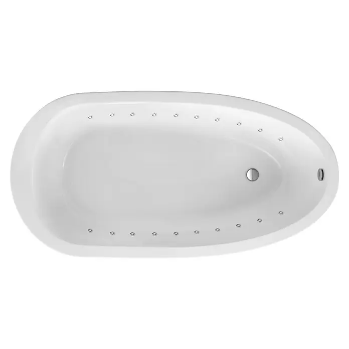 Ottofond Whirlpool Crystal - 185 x 94,5 cm, Sanitäracryl, Weiß, Light - Modernes, weißes Whirlpool mit eingebauten Düsen für ein entspannendes Badeerlebnis. Perfekt für das luxuriöse Badezimmer.