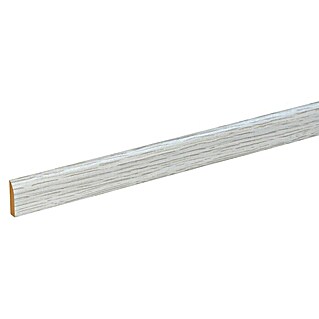 Plakplint Oak Major White (l x b x h: 240 x 2,4 x 0,5 cm)