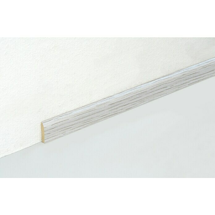 Plakplint Oak Major White (l x b x h: 240 x 2,4 x 0,5 cm) | BAUHAUS