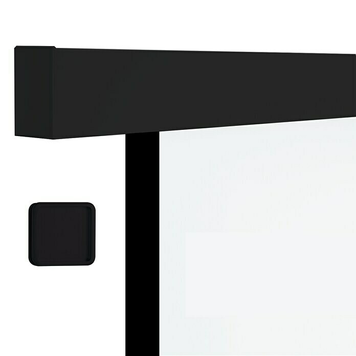 Diamond Doors Schiebetür-Komplettset Black Edge (935 x 2.058 mm, Weiß,  Mittellage: Wabe)