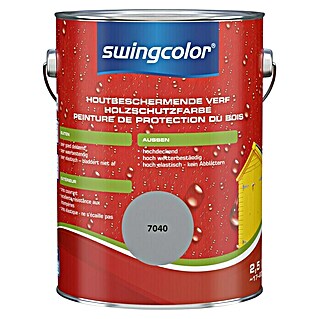 swingcolor Houtbeschermende verf Venstergrijs (Venstergrijs, 2,5 l, Zijdeglans)