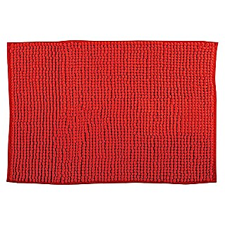 MSV Alfombra para baño Chenille (50 x 80 cm, Rojo)