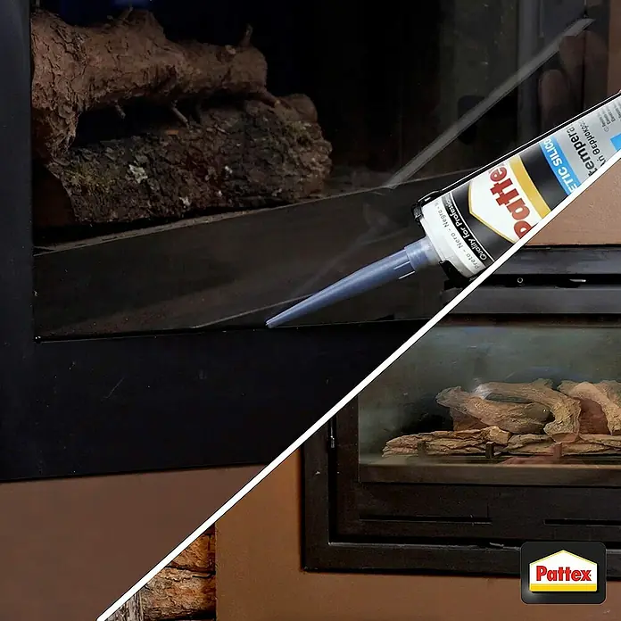 Pattex Silicona SL509 Solyplast - Negro - La imagen muestra un sellador de silicona Pattex, un adhesivo versátil para sellar. Perfecto para aplicaciones profesionales y proyectos de bricolaje.
