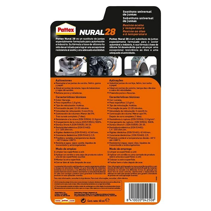 Juego adhesivo adhesivo trasnparente 22cc. nural-25 - Pegamento y productos  de fijación - Los mejores precios