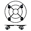 Wagner System Pflanzenroller Draht (Ø x H: 300 x 63 mm, Metall, Schwarz, Max. Belastung: 60 kg) | BAUHAUS