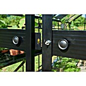 Halls Gewächshaus Burford 610 (Außenmaß inkl. Dachüberstand (B x T): 194 x 318 cm, Material Seitenwand: Glas, 3 mm, Schwarz) | BAUHAUS