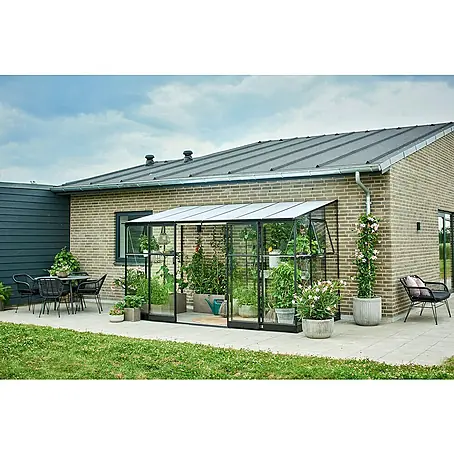 Halls  Gewächshaus Qube Lean-to 612