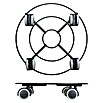 Wagner System Pflanzenroller Draht (Ø x H: 300 x 63 mm, Metall, Schwarz, Max. Belastung: 60 kg) | BAUHAUS