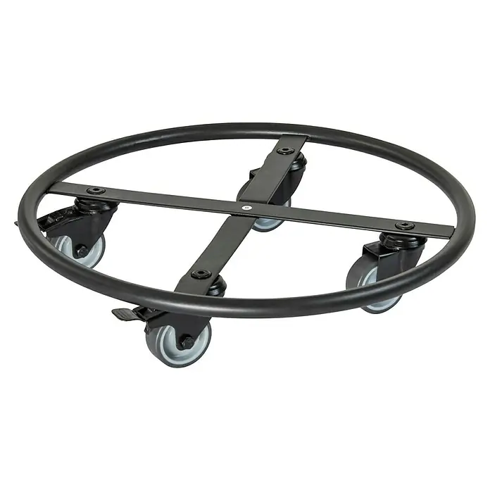 Wagner System Pflanzenroller - Ø x H: 38 x 8 cm, Metall, Schwarz, Max. Belastung: 150 kg - Rollender Pflanzenständer mit Rädern. Der Pflanzenroller ist schwarz und erleichtert das Bewegen von Pflanzen.