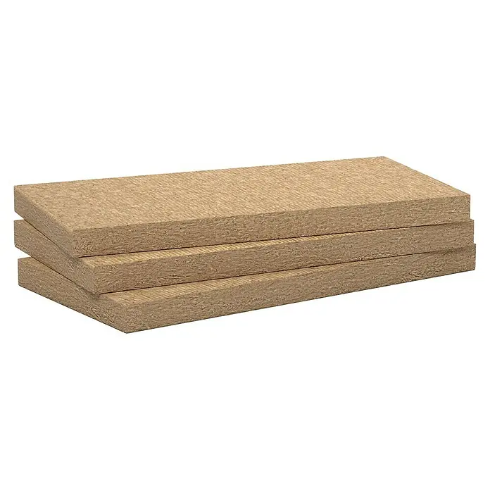 Rockwool Lana de roca semirrígida Sonorock Plus - 8,1 m² - Tres paneles de aislamiento de lana de roca apilados. Ideal para el aislamiento del hogar e insonorización.