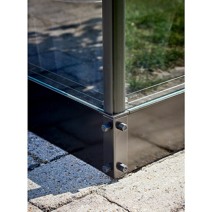 Halls Gewächshaus-Fundamentrahmen (188 x 374 x 12 cm, Passend für: Halls Gewächshaus Qube Lean-to 612) | BAUHAUS