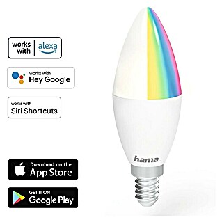 Hama LED-Lampe Smart (E14, 5,5 W, 470 lm, RGB-Farbsteuerung)